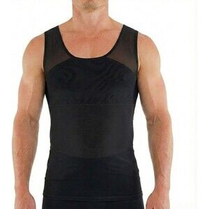 Esteem Apparel Original Men's Chest Compression Shirt 2XL Black Shapewear